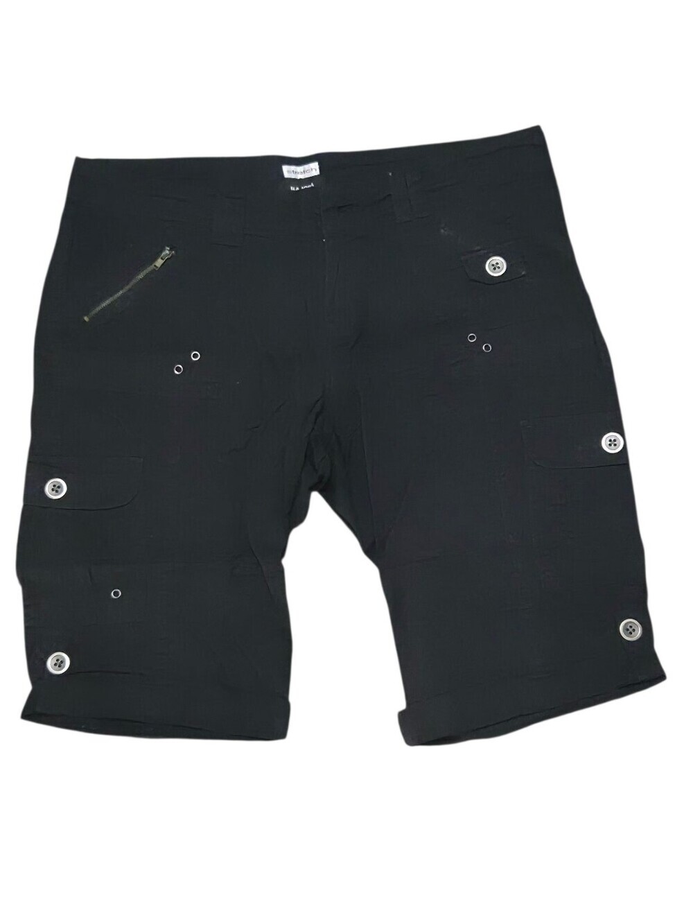 Majora Black Cargo Summer Women's Shorts. Size Large